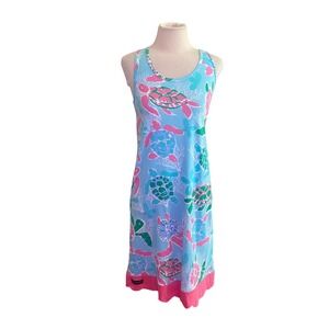 Simply Southern dress Sea Turtle razorback Knit Dress coastal sz XS/S resortwear